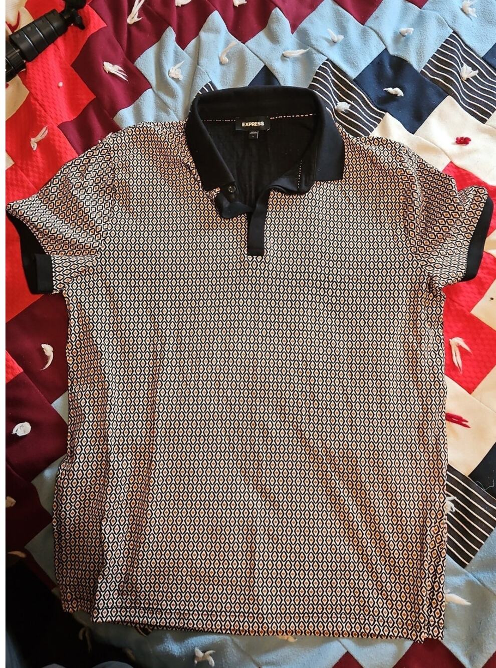 Large Express brand men's polo shirt - excellent pre-owned